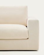 Alea ecru chenille 3-seater - Image 3