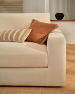 Alea ecru chenille 3-seater - Image 2