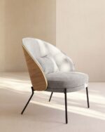Eamy light grey armchair - Image 5