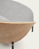 Eamy light grey armchair - Image 3