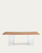 Lotty oak veneer table - Image 2