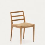 Analy chair in solid oak FSC 100% with natural finish and rope seat