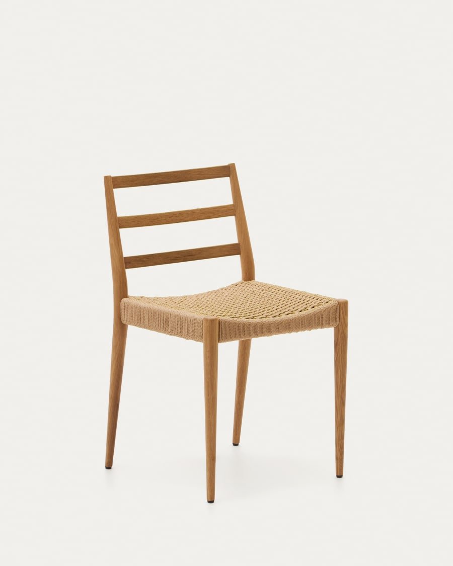 IMG_7628.jpeg Analy chair in solid oak FSC 100% with natural finish and rope seat - Image 1