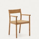 Yalia chair in solid oak with natural finish and rope seat FSC 100%