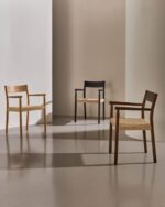 Yalia chair in solid oak with natural finish and rope seat FSC 100% - Image 4