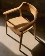 Fondes chair in solid oak wood with natural finish FSC Mix Credit - Image 3