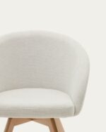 Marvin brown chenille swivel chair - Image 2