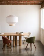 "Mailen oval table in ash wood veneer with natural finish - Image 2