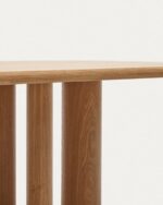 "Mailen oval table in ash wood veneer with natural finish - Image 4