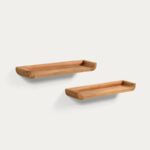 Shamel set of 2 solid teak