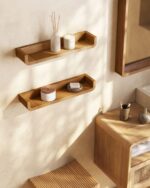 Shamel set of 2 solid teak - Image 2