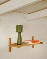 Sitra modular shelf, 1 solid oak wood shelf in a natural finish, - Image 3