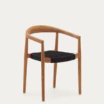 Ydalia stackable outdoor chair in solid teak wood