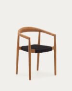 Ydalia stackable outdoor chair in solid teak wood