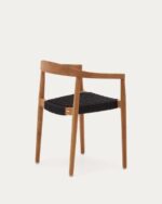 Ydalia stackable outdoor chair in solid teak wood - Image 6