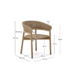 Arinella chair in FSC 100% solid acacia wood - Image 6