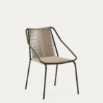 Zivia outdoor chair in ecru rope cord