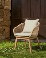 Portalo chair in beige cord - Image 2