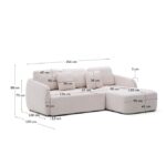 Laira 3-seater chenille - Image 5