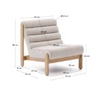 Magira beige armchair - Image 2