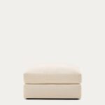 Alea ecru chenille footrest