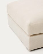 Alea ecru chenille footrest - Image 3