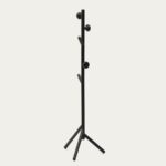 Nadue coat rack in solid beech wood