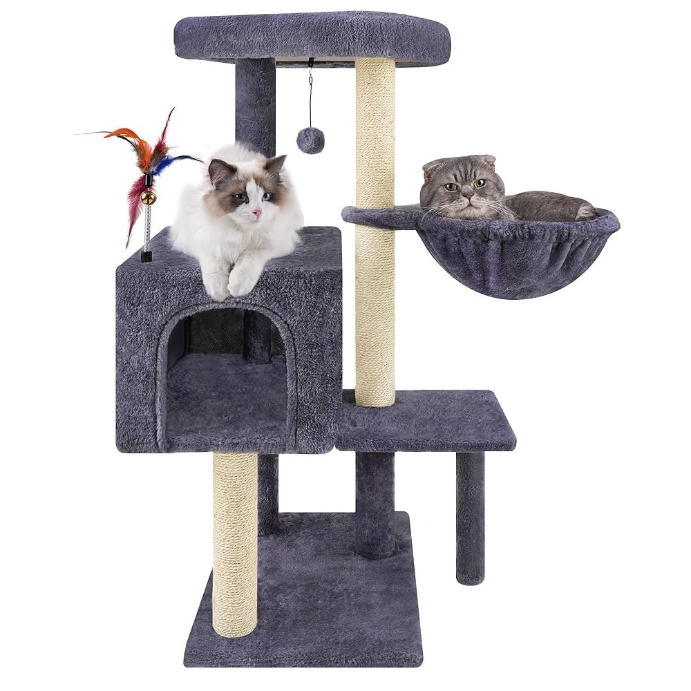 IMG_9096.jpeg Cat Tree has Scratching Toy - Image 1