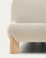 Odina ecru bouclé bed - Image 3