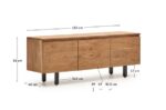 Uxue 3-Door TV Stand - Image 8